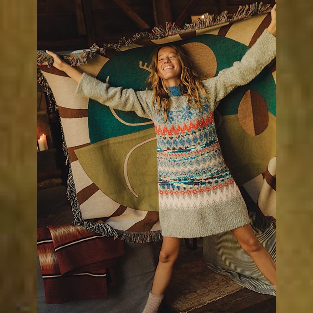 Free People Funfetti Fairisle Tunic